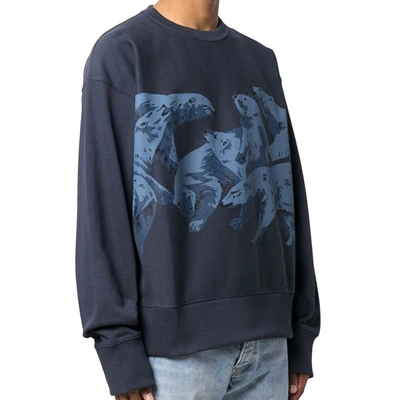 Shop Kenzo Polar Bear Print Cotton Sweatshirt