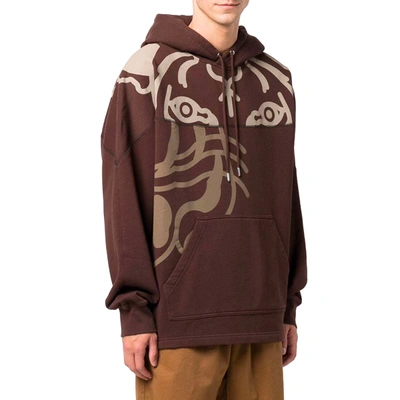 Shop Kenzo Tiger Print Pullover Hoodie Sweatshirt