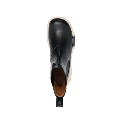 Lanvin Chunky Sole Leather Chelsea Boots