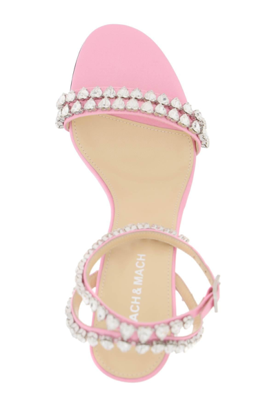 Shop Mach & Mach Audrey Sandals With Crystals