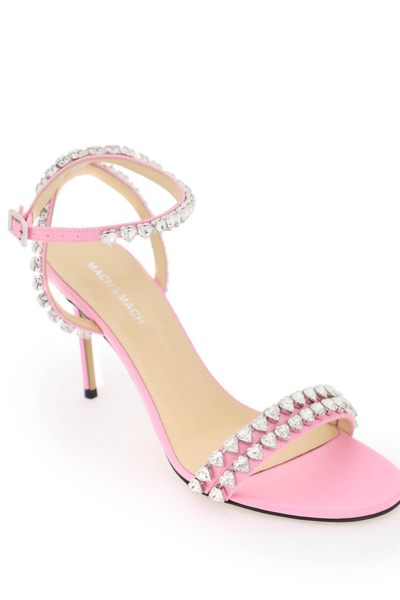 Shop Mach & Mach Audrey Sandals With Crystals