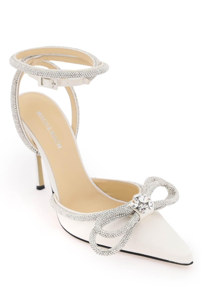 Shop Mach & Mach Mach E Mach Satin Pumps With Crystals