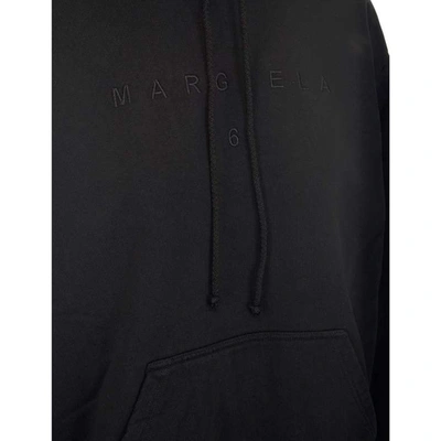 Shop Maison Margiela Logo Hooded Sweatshirt