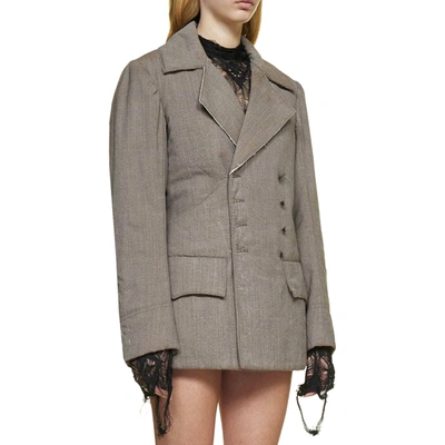 Shop Maison Margiela Wool Blazer