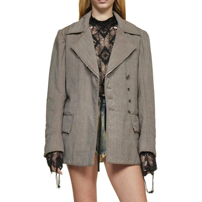 Shop Maison Margiela Wool Blazer