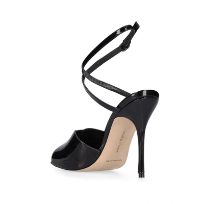 Manolo Blahnik Hourani 105 Patent-leather Sandals