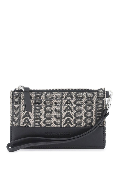 Shop Marc Jacobs The Monogram Top Zip Wristlet Wallet