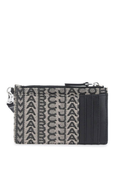 Shop Marc Jacobs The Monogram Top Zip Wristlet Wallet