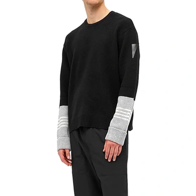 Shop Neil Barrett Wool And C Mere Sweater