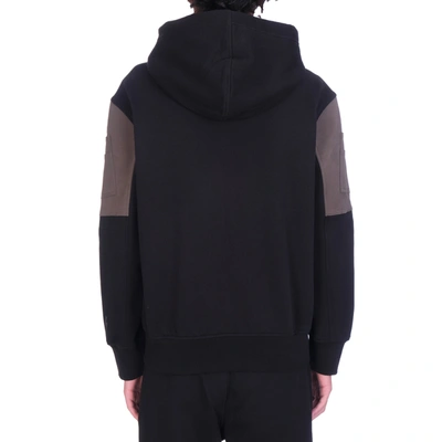 Shop Neil Barrett Cotton Logo Hooded Sweatshirt