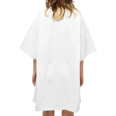 Shop Off-white Off White Off White Cotton Logo T Shirt Dress