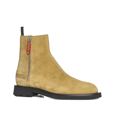 Off-white Spongesole Suede Ankle Boots