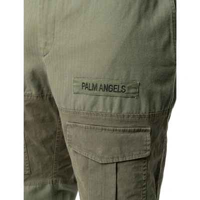 Shop Palm Angels Cotton Trousers