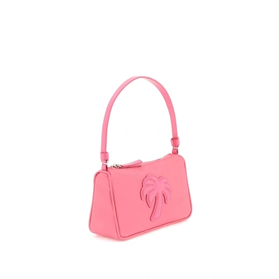 Palm Angels Pink Palm Tree Shoulder Bah In Nylon