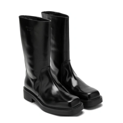 Shop Prada Leather Boots