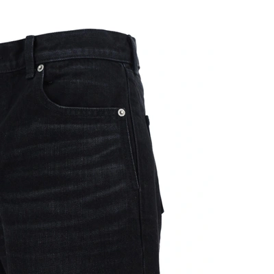 Saint Laurent Oklahoma Jeans In Black Denim In Black