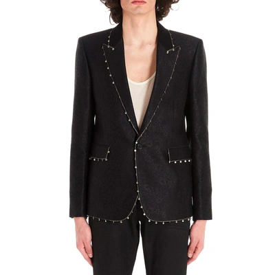 Shop Saint Laurent Jardin Noir Blazer