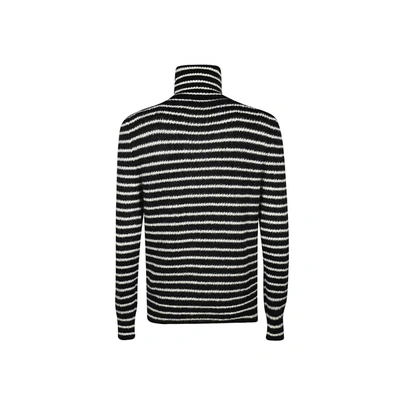 Shop Saint Laurent Wool Striped Sweater