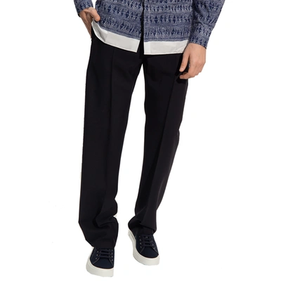 Ferragamo Cotton And Silk Pants
