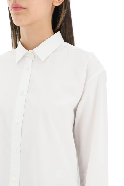 Shop Totême Toteme Oversized Organic Poplin Shirt