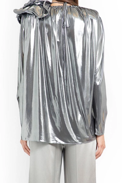Shop Magda Butrym Shirts In Silver
