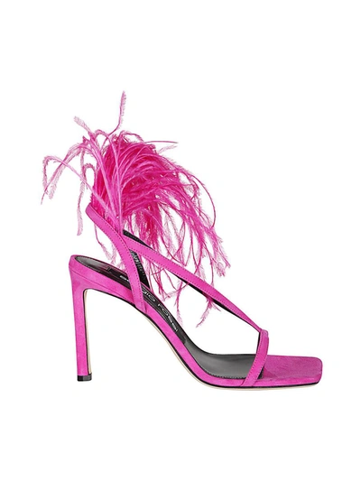 Shop Sergio Rossi Sandal 95 Shoes In Pink &amp; Purple