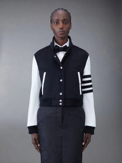 Shop Thom Browne Jackets In Black&white