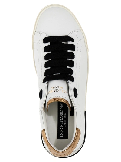 Shop Dolce & Gabbana Portofino Vintage Sneakers White