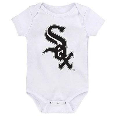 Shop Outerstuff Newborn & Infant Heather Gray/black/white Chicago White Sox Minor League Player Three-pack Bodysuit 
