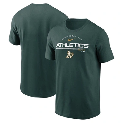 Shop Nike Green Oakland Athletics Team Engineered Performance T-shirt