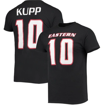 Shop Retro Brand Original  Cooper Kupp Black Eastern Washington Eagles Player T-shirt