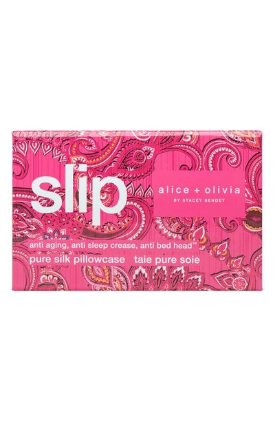 Shop Slip Pure Silk Pillowcase In Spring Paisley