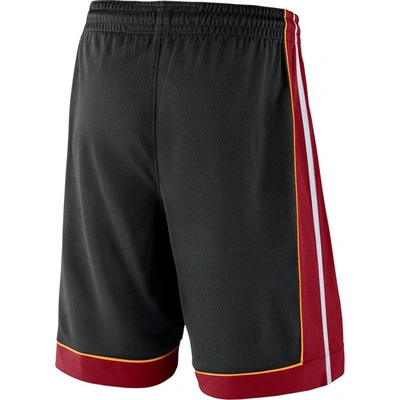 Shop Nike Black 2019/20 Miami Heat Icon Edition Swingman Shorts