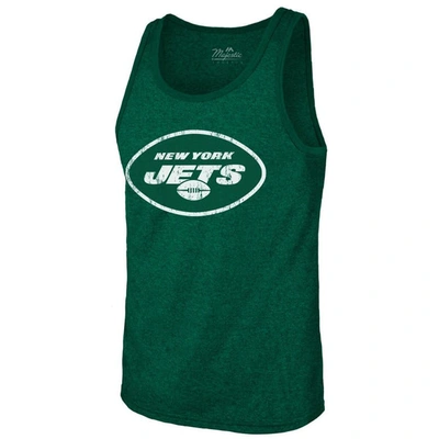 Shop Majestic Threads Aaron Rodgers Green New York Jets Name & Number Tri-blend Tank Top
