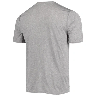 Shop New Era Heathered Gray Los Angeles Chargers Combine Authentic Game On T-shirt In Heather Gray