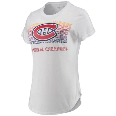 Shop Concepts Sport White/charcoal Montreal Canadiens Sonata T-shirt & Leggings Set