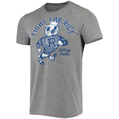 Shop Homefield Heather Gray Rice Owls Vintage Fight For Rice T-shirt