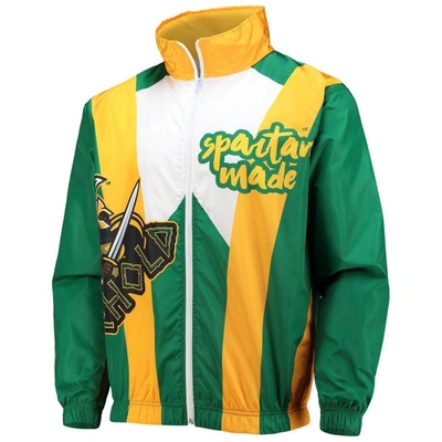 Shop Tones Of Melanin Green Norfolk State Spartans Anorak Full-zip Jacket
