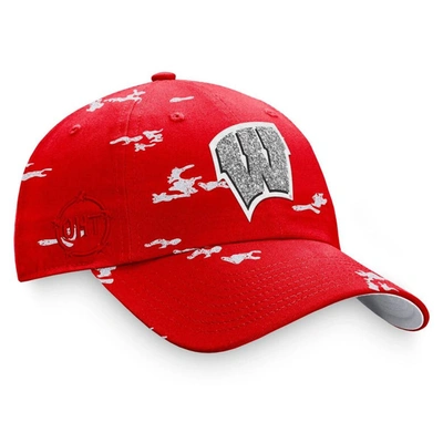 Shop Top Of The World Red Wisconsin Badgers Oht Military Appreciation Betty Adjustable Hat