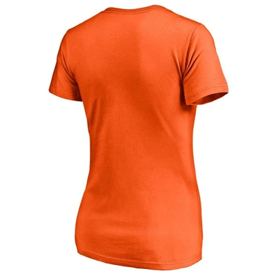 Shop Fanatics Branded Orange Denver Broncos Reunited In Orange V-neck T-shirt