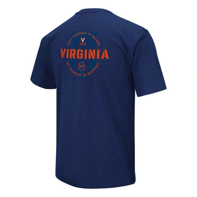 Shop Colosseum Navy Virginia Cavaliers Oht Military Appreciation T-shirt
