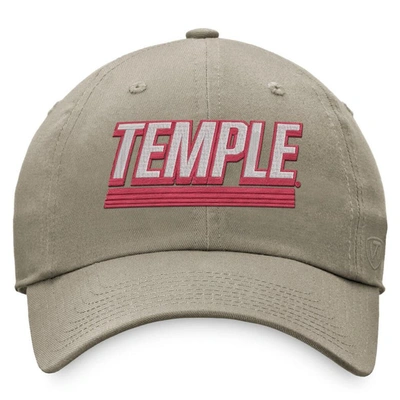 Shop Top Of The World Khaki Temple Owls Slice Adjustable Hat