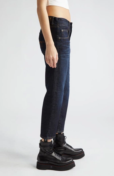 R13 Boy Cropped High-rise Straight-leg Jeans In Avery Indigo