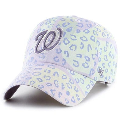 Shop 47 ' Purple Washington Nationals Cosmic Clean Up Adjustable Hat