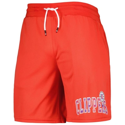 Shop Tommy Jeans Red La Clippers Mike Mesh Basketball Shorts