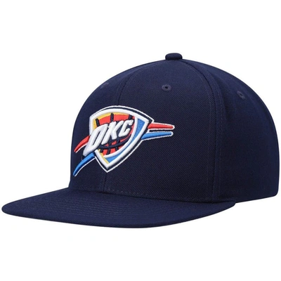 Shop Mitchell & Ness Navy Oklahoma City Thunder Ground 2.0 Snapback Hat