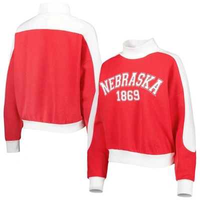 Shop Gameday Couture Crimson Nebraska Huskers Make It A Mock Sporty Pullover Sweatshirt In Scarlet