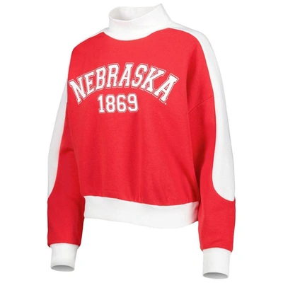 Shop Gameday Couture Crimson Nebraska Huskers Make It A Mock Sporty Pullover Sweatshirt In Scarlet