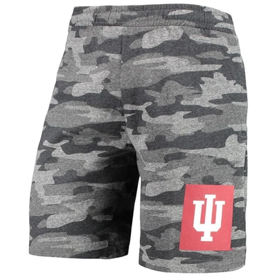 Shop Concepts Sport Charcoal/gray Indiana Hoosiers Camo Backup Terry Jam Lounge Shorts
