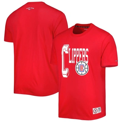 Shop Tommy Jeans Red La Clippers Mel Varsity T-shirt